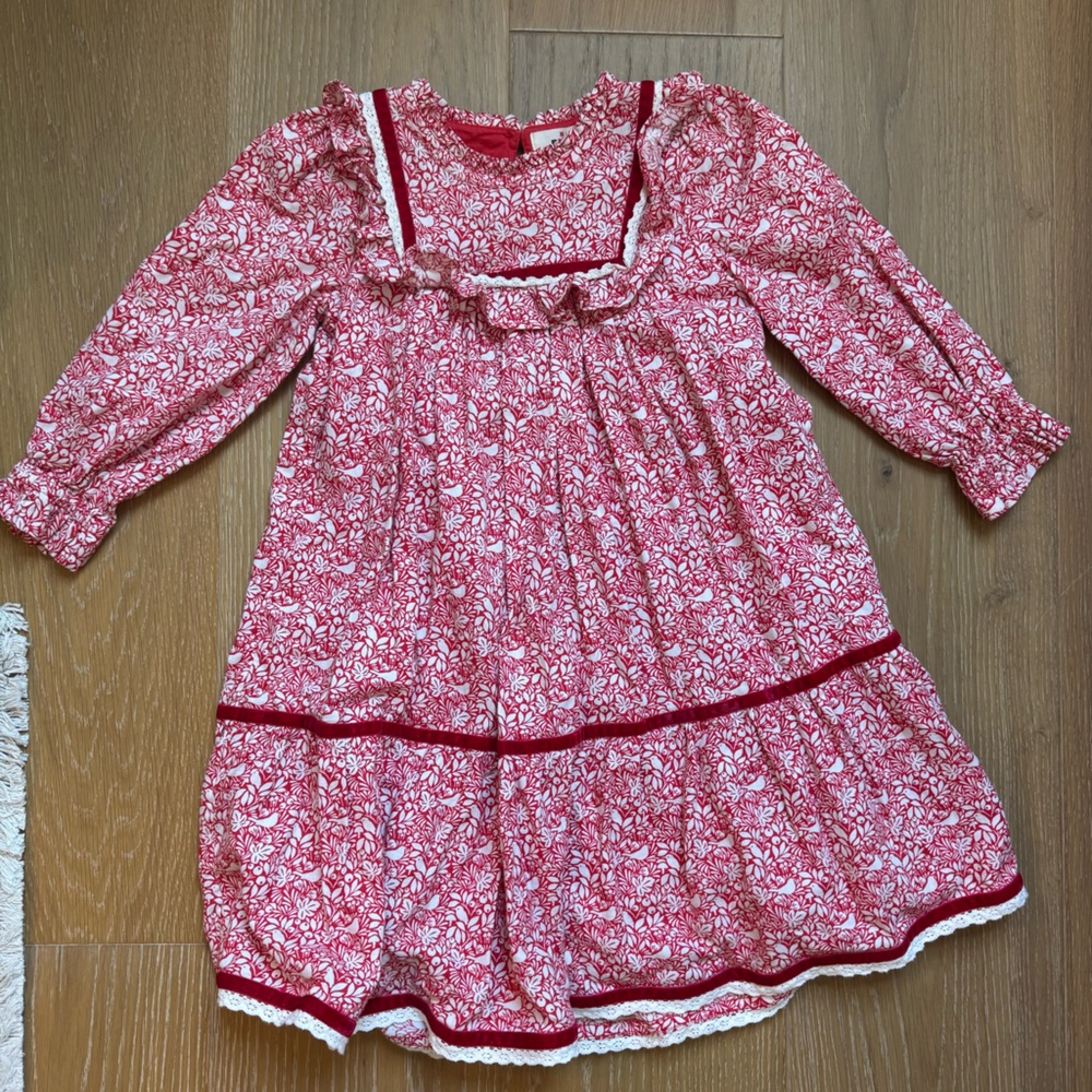 Mini Boden Red Floral dress